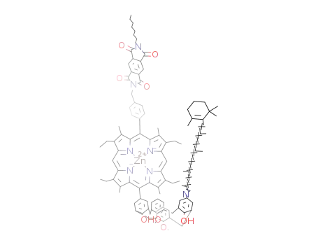 porphyrin-calix[4]arene-carotene