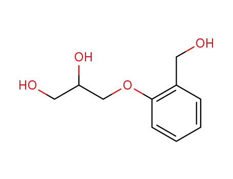 Molecular Structure of 64049-34-9 (3-[o-(Hydroxymethyl)phenyloxy]-1,2-propanediol)
