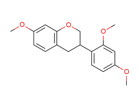 Molecular Structure of 58822-02-9 (3-(2,4-Dimethoxyphenyl)-7-methoxychroman)