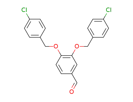 Molecular Structure of 88036-81-1 (Benzaldehyde, 3,4-bis[(4-chlorophenyl)methoxy]-)