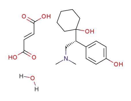 R(-)-4-[2-(Dimethylamino)-1-(1-hydroxycyclohexyl)ethyl]phenol fumarate hydrate salt