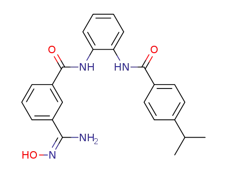 N<sup>1</sup>-(3-(amino(hydroxyimino)methyl)benzoyl)-N<sup>2</sup>-(4-iso-propylbenzoyl)-1,2-benzenediamine