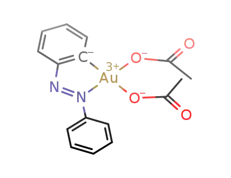[Au(C<sub>6</sub>H<sub>4</sub>N<sub>2</sub>C<sub>6</sub>H<sub>5</sub>)(OCOCH<sub>3</sub>)2]