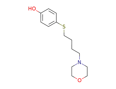 Molecular Structure of 57055-82-0 (4-(4-Morpholinobutylthio)phenol)