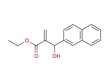 Molecular Structure of 451491-91-1 (ethyl 2-[hydroxy(naphthalen-2-yl)methyl]acrylate)