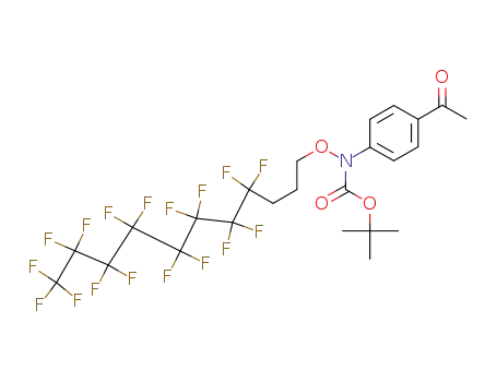 tert-butyl 4-acetylphenyl(3-perfluorooctylpropoxy)carbamate