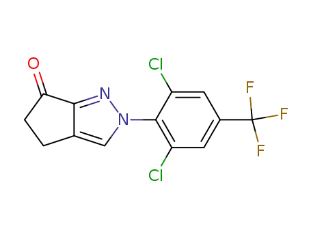 2-[2,6-Dichloro-4-(trifluoromethyl)phenyl]-4,5-dihydro-2H-cyclopenta[c]pyrazol-6-one