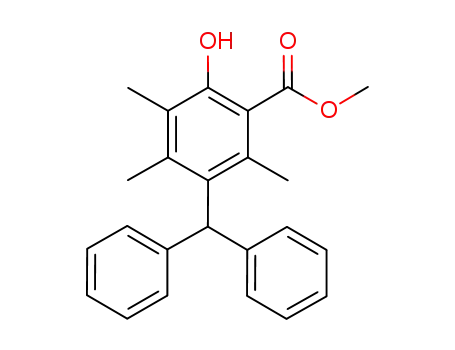 methyl 3-diphenylmethyl-6-hydroxy-2,4,5-trimethylbenzoate