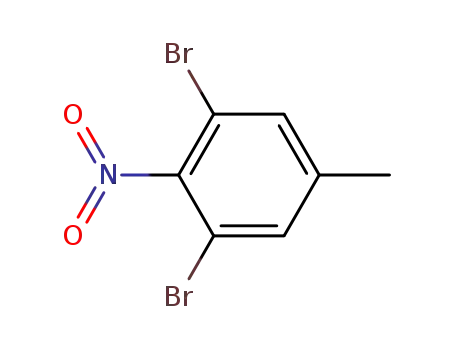 Molecular Structure of 78831-78-4 (Benzene, 1,3-dibromo-5-methyl-2-nitro-)