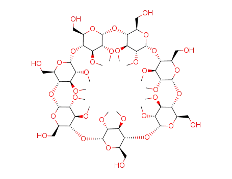 Molecular Structure of 123155-05-5 (Heptakis(2,3-diMethyl)-β-cyclodextrin)