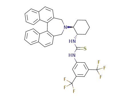 Molecular Structure of 1984862-45-4 (N-[3,5-bis(trifluoroMethyl)phenyl-N'-[(1R,2R)-2-(11bS)3,5-dihydro-4H-dinaphth[2,1-c:1',2'-e]azepin-4-yl]cyclohexyl]-thiourea)