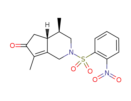 (4R,4aR)-4,7-dimethyl-2-[(2-nitrophenyl)sulfonyl]-1,2,3,4,4a,5-hexahydro-6H-cyclopenta[c]pyridin-6-one