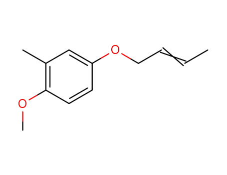Molecular Structure of 13052-25-0 (4-But-2-enyloxy-1-methoxy-2-methyl-benzol)