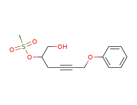 methanesulfonic acid 1-hydroxymethyl-5-phenoxy-pent-3-ynyl ester