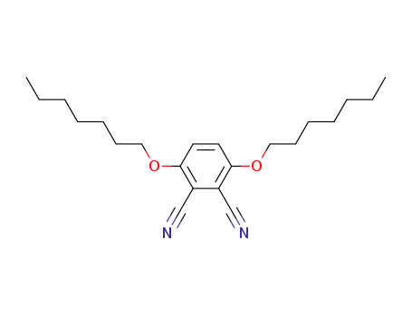 Molecular Structure of 116453-85-1 (1,2-Benzenedicarbonitrile, 3,6-bis(heptyloxy)-)