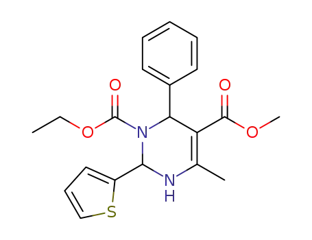 3-ethoxycarbonyl-5-methoxycarbonyl-6-methyl-2-(thiophen-2-yl)-4-phenyl-1,2,3,4-tetrahydropyrimidine