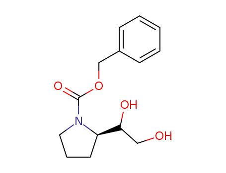 (2R)-phenylmethyl 2-(1,2-dihydroxyethyl)pyrrolidine-1-carboxylate