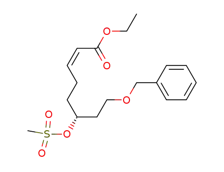 (Z)-(R)-8-Benzyloxy-6-methanesulfonyloxy-oct-2-enoic acid ethyl ester