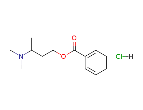 Molecular Structure of 2893-66-5 (3-((benzoyloxy)-1-methylpropyl)-dimethylammonium chloride)