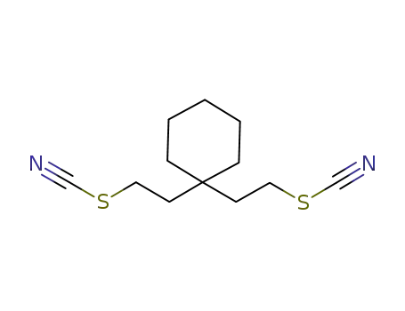 Molecular Structure of 1070768-57-8 (1,1-di(2-thiocyanatoethyl)cyclohexane)