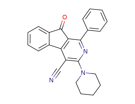 9-oxo-1-phenyl-3-(piperidin-1-yl)-9H-indeno[2,1-c]pyridine-4-carbonitrile