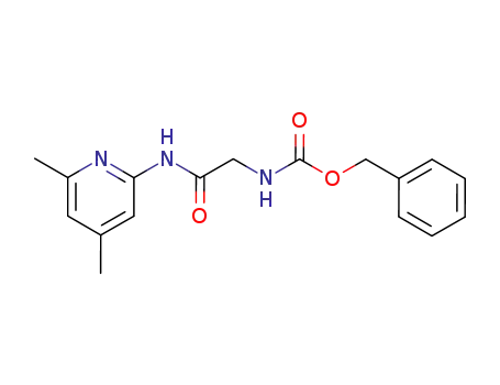 Molecular Structure of 162103-60-8 (benzyl N-{2-[(4,6-dimethyl-2-pyridinyl)amino]-2-oxoethyl}carbamate)