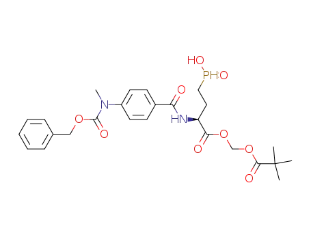 (S)-2-[4-(Benzyloxycarbonyl-methyl-amino)-benzoylamino]-4-hydroxyphosphinoyl-butyric acid 2,2-dimethyl-propionyloxymethyl ester