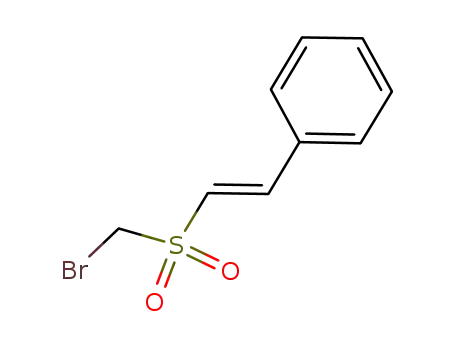 Molecular Structure of 648428-34-6 (Benzene, [(1E)-2-[(bromomethyl)sulfonyl]ethenyl]-)