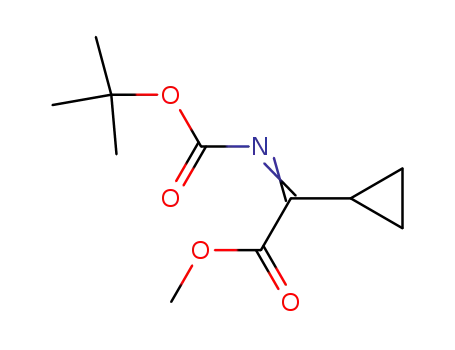 methyl 2-(N-tert-butoxycarbonylimino)-2-cyclopropylacetate