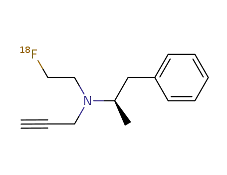 Molecular Structure of 1146971-74-5 (N-[ 2-[18F]fluoroethyl]-N-[(2R)-1-phenylpropan-2-yl]prop-2-yn-1-amine)