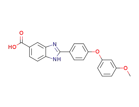 1H-Benzimidazole-5-carboxylic acid, 2-[4-(3-methoxyphenoxy)phenyl]-