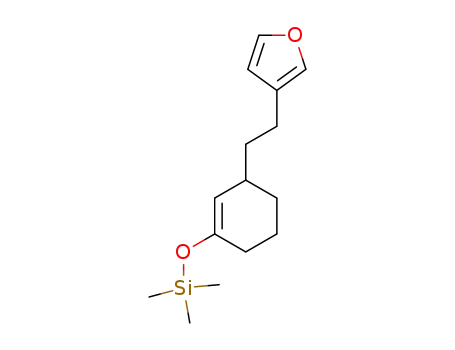 Molecular Structure of 714271-40-6 (Silane, [[3-[2-(3-furanyl)ethyl]-1-cyclohexen-1-yl]oxy]trimethyl-)