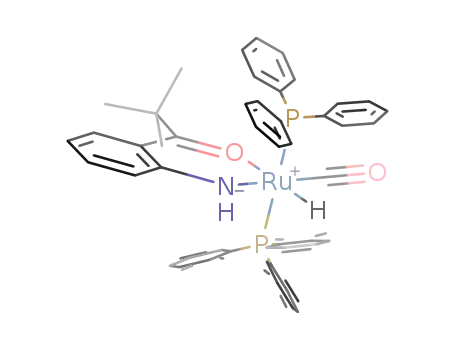 RuH(CO)(P(C<sub>6</sub>H<sub>5</sub>)3)2(NHC<sub>6</sub>H<sub>4</sub>COC(CH<sub>3</sub>)3)