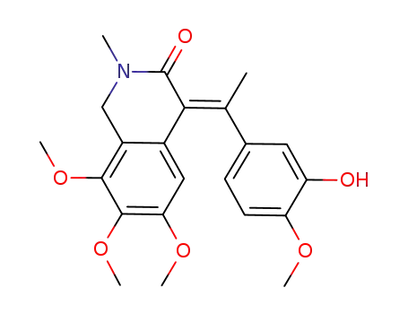 (E)-1,2-dihydro-4-[1-(3-hydroxy-4-methoxyphenyl)ethylidene]-6,7,8-trimethoxy-2-methylisoquinolin-3(4H)-one