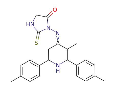 3-(3-methyl-2,6-di-p-tolylpiperidin-4-ylideneamino)-2-thioxoimidazolidin-4-one