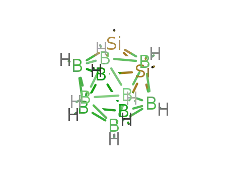 Molecular Structure of 128270-48-4 (1,2-dimethyl-1,2-disila-closo-dodecaborane<sup>(12)</sup>)