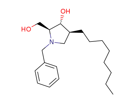 2-Pyrrolidinemethanol, 3-hydroxy-4-octyl-1-(phenylmethyl)-, (2S,3R,4S)-