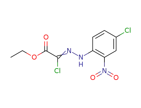 Molecular Structure of 112091-27-7 (ETHYL 2-CHLORO-2-[2-(4-CHLORO-2-NITROPHENYL)HYDRAZONO]ACETATE)
