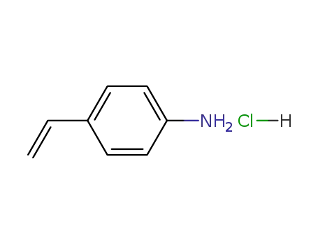 Molecular Structure of 111981-34-1 (Benzenamine, 4-ethenyl-, hydrochloride)