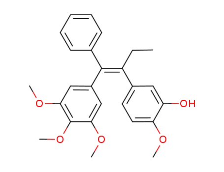 (Z)-2-{3'-hydroxy-4'-methoxyphenyl}-1-phenyl-1-(3'',4'',5''-trimethoxyphenyl)-but-1-ene