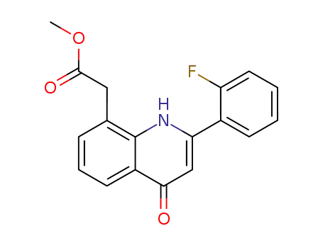 [2-(2-fluoro-phenyl)-4-oxo-1,4-dihydro-quinolin-8-yl]-acetic acid methyl ester