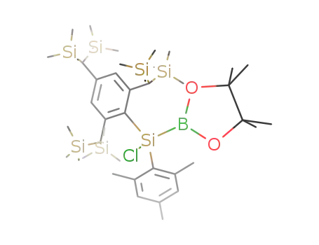 1,3,2-Dioxaborolane,
2-[chloro(2,4,6-trimethylphenyl)[2,4,6-tris[bis(trimethylsilyl)methyl]phenyl]
silyl]-4,4,5,5-tetramethyl-