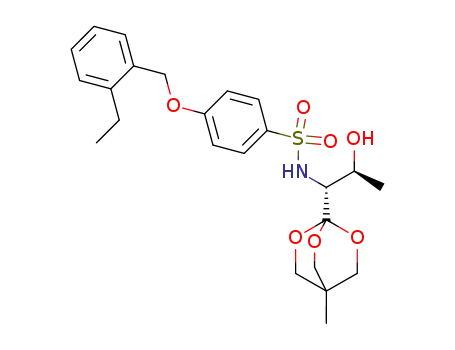 4-(2-Ethyl-benzyloxy)-N-[(1R,2S)-2-hydroxy-1-(4-methyl-2,6,7-trioxa-bicyclo[2.2.2]oct-1-yl)-propyl]-benzenesulfonamide