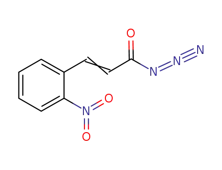Molecular Structure of 105884-24-0 (2-Propenoyl azide, 3-(2-nitrophenyl)-)