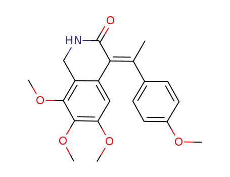 (E)-1,2-dihydro-6,7,8-trimethoxy-4-[1-(4-methoxyphenyl)ethylidene]isoquinolin-3(4H)-one