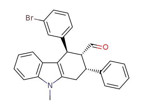 (2R,3R,4R)-4-(3-bromophenyl)-9-methyl-2-phenyl-2,3,4,9-tetrahydro-1H-carbazole-3-carbaldehyde