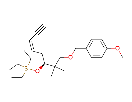 Triethyl-{(Z)-(S)-1-[2-(4-methoxy-benzyloxy)-1,1-dimethyl-ethyl]-hex-3-en-5-ynyloxy}-silane