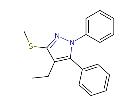 1,5-DIPHENYL-4-ETHYL-3-METHYLTHIO-1H-PYRAZOLE