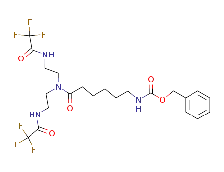 (5-{bis-[2-(2,2,2-trifluoro-acetylamino)-ethyl]-carbamoyl}-pentyl)-carbamic acid benzyl ester