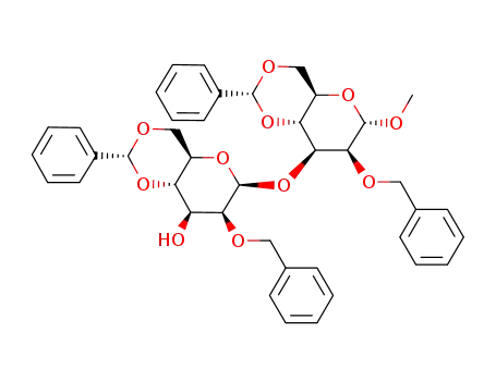 methyl 2-O-benzyl-4,6-O-benzylidene-3-O-(2-O-benzyl-4,6-O-benzylidene-β-D-mannopyranosyl)-α-D-mannopyranoside